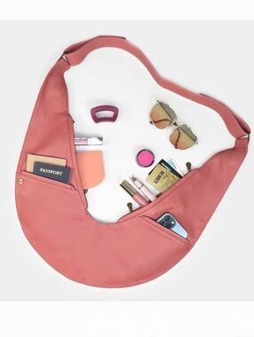 Sash Leather Curved Sling Crossbody Bag